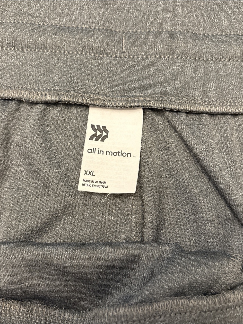 all in motion Heather Gray Athletic Shorts with Interior Tag